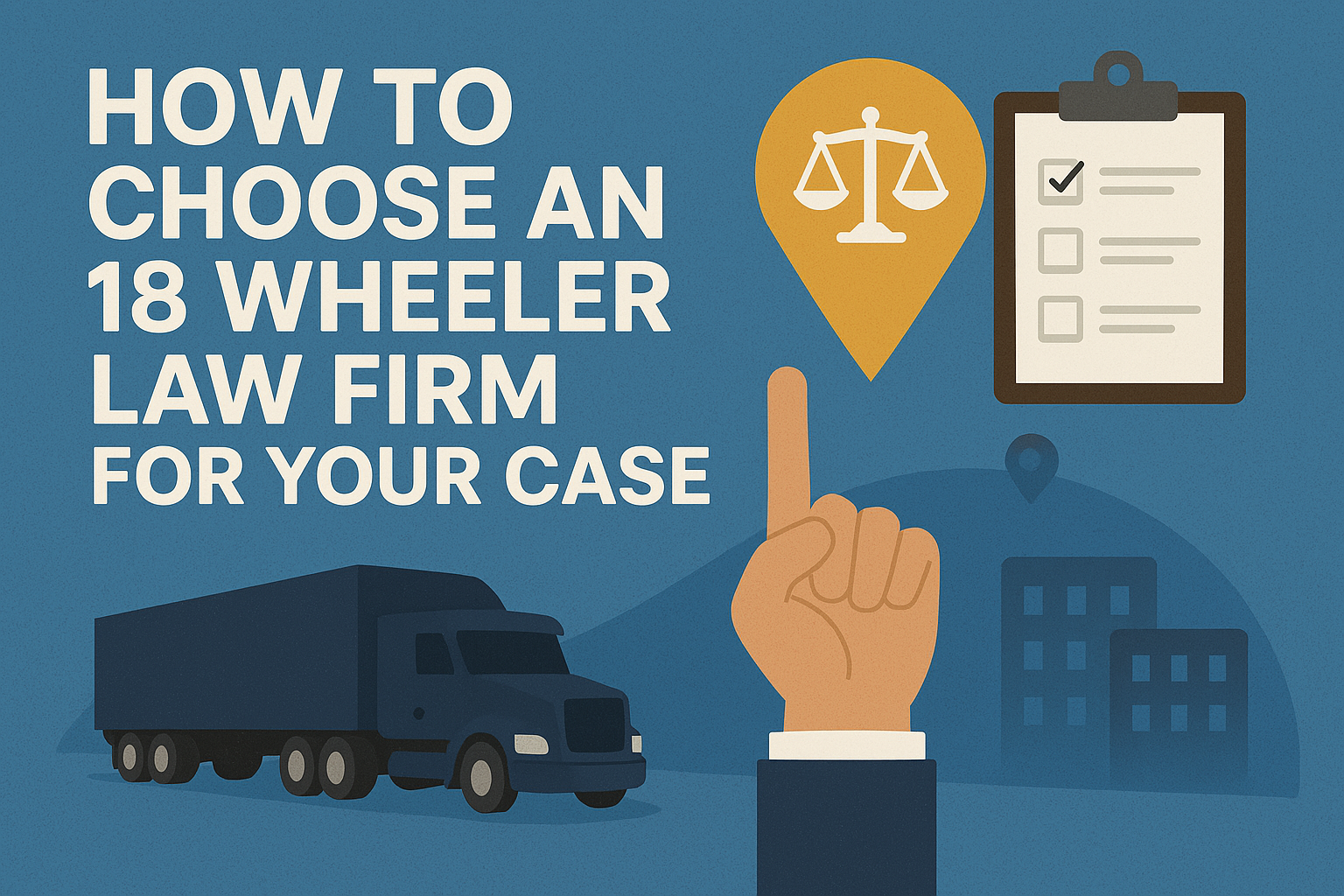 How to Choose an 18 Wheeler Accident Law Firm for Your Case